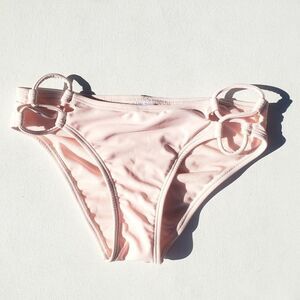 Women's New Swimsuit Cheeky Bikini Bottoms Pink S New NWT